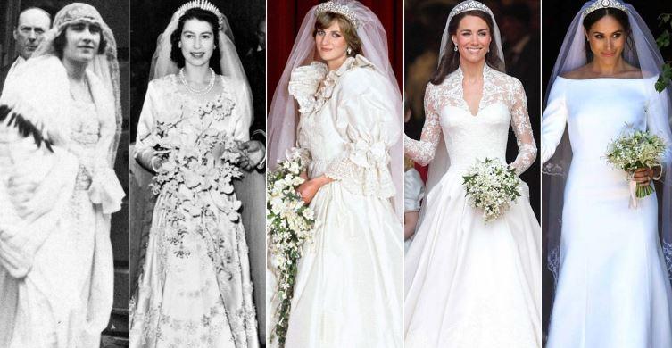 10 mẫu váy cưới đẹp nhất của Hoàng gia Anh kể từ thời Elizabeth II  Thời  trang  Vietnam VietnamPlus